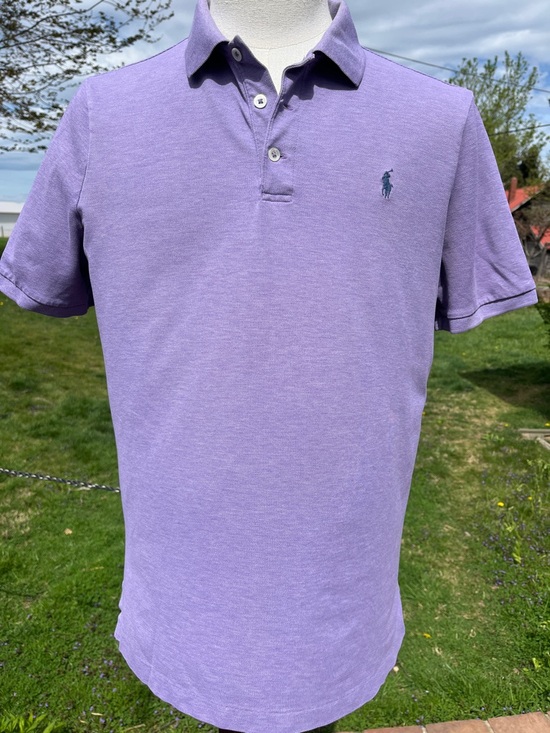 Polo Ralph Lauren Other - -Polo Ralph Lauren Lavender Polo Shirt Short Sleeve Men's Size Medium